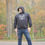 Thumbnail: Model Wearing a White Pine Bison Branded Black Hoodie