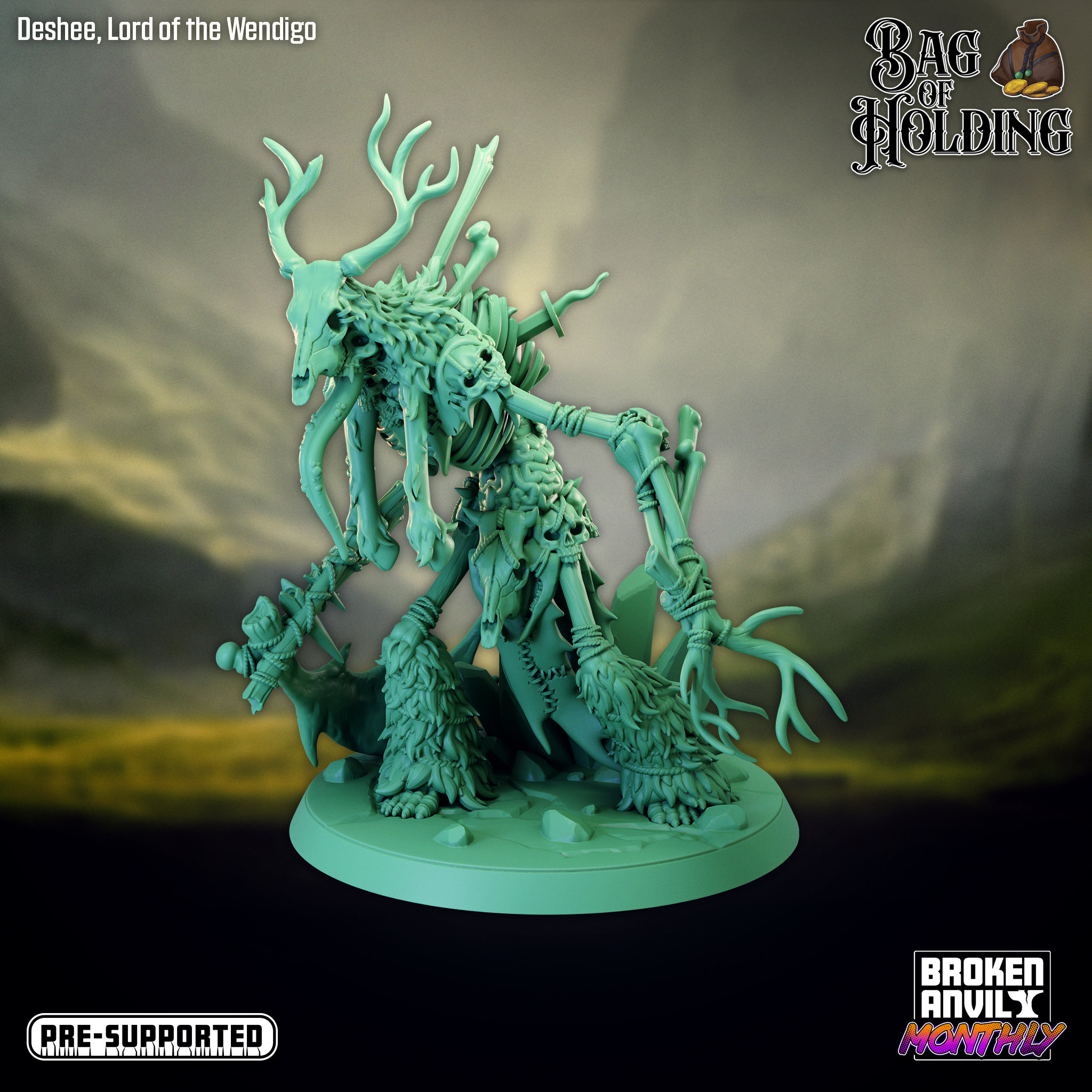 Deshee Lord of the Wendigo Miniature - Broken Anvil - D&D 5e | 526  Imaginarium