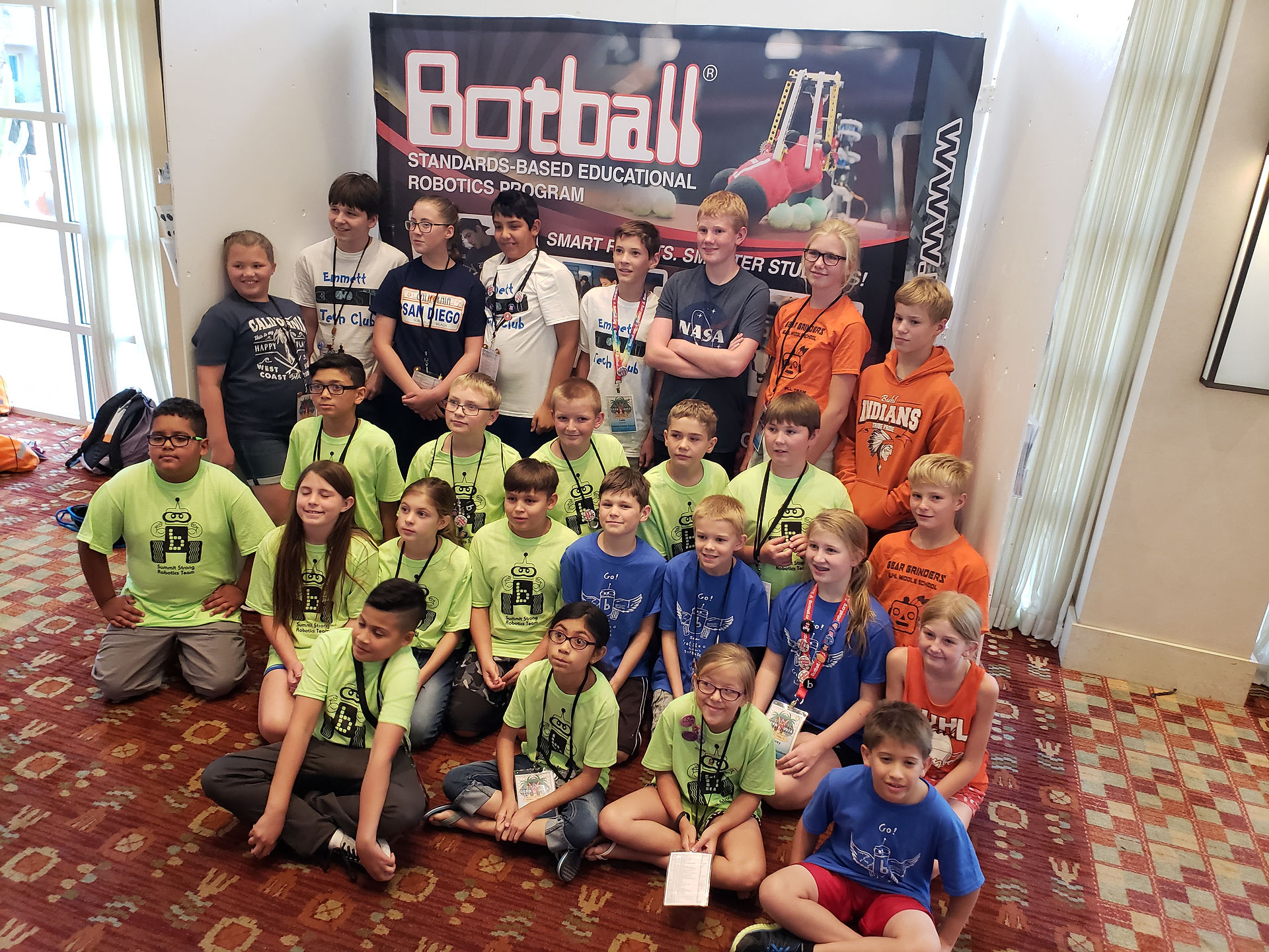 BMS Students taken to the Educational Robots Conference.