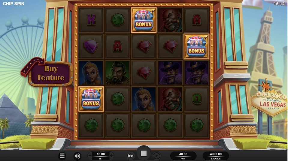 Chip Spin Slot Bonus Relax Gaming Genius Gambling