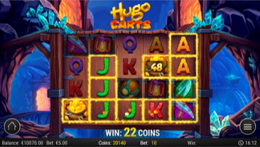 Hugo Carts Play'N Go first look genius gambling bonus game features