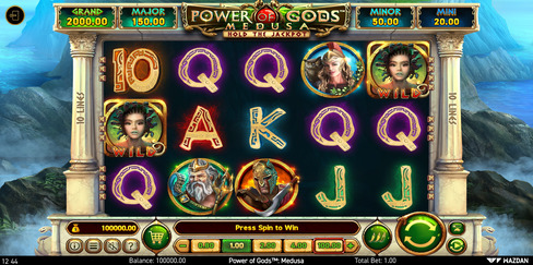Power Of Gods™ Medusa Hold The Jackpot Slot Base Game
