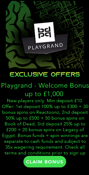 Playgrand 100% Match Welcome Deposit Bonus Offer