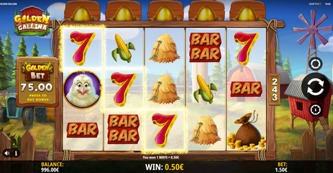 Golden Gallina Slot By iSoftBet win