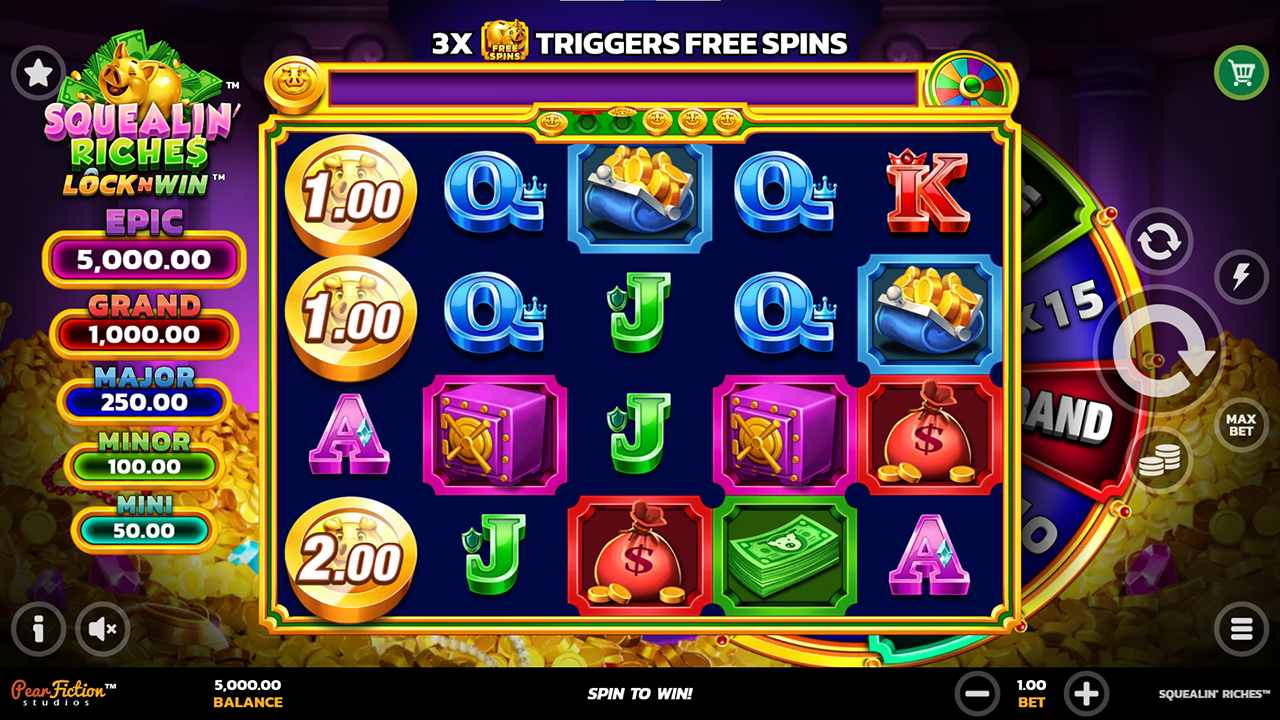 Squelin' Riches By Pear Fiction Studios Base Game Genius Gambling