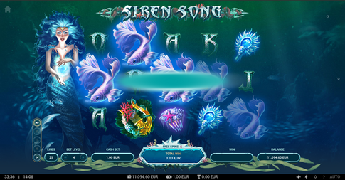 Siren Song Slot TrueLab Games Silver Free Spins Genius Gambling
