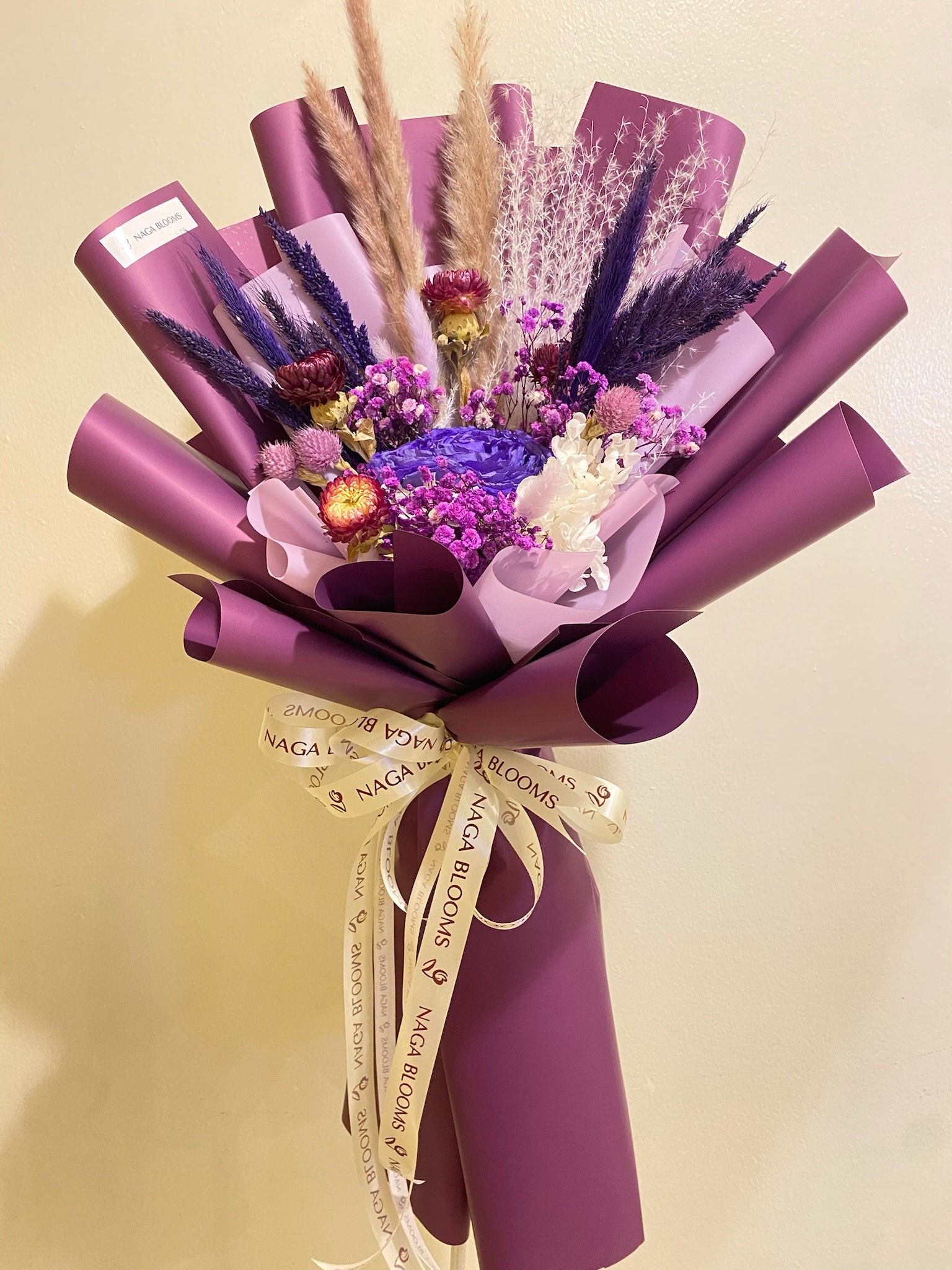 1-stem Fossilized Violet Rose Bouquet
