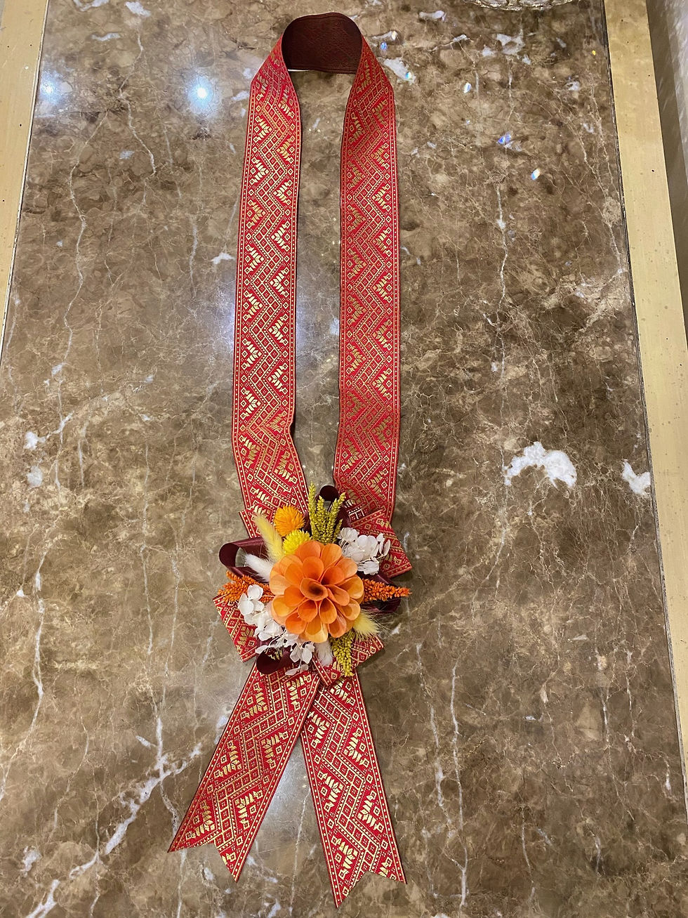 Yellow and Orange Color Scheme Neck Garland