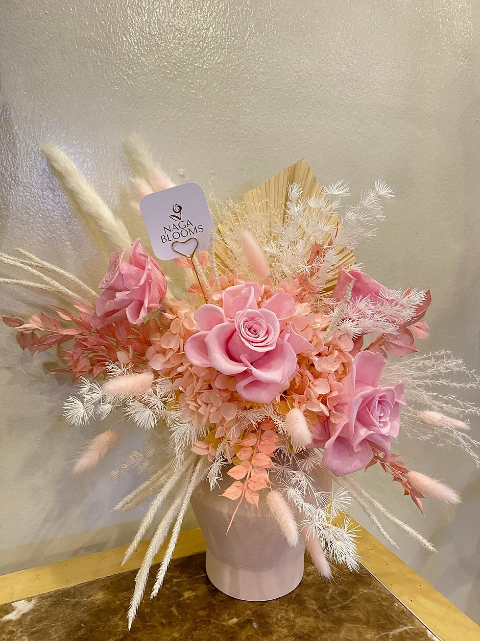 Deluxe Pink Vase Arrangement