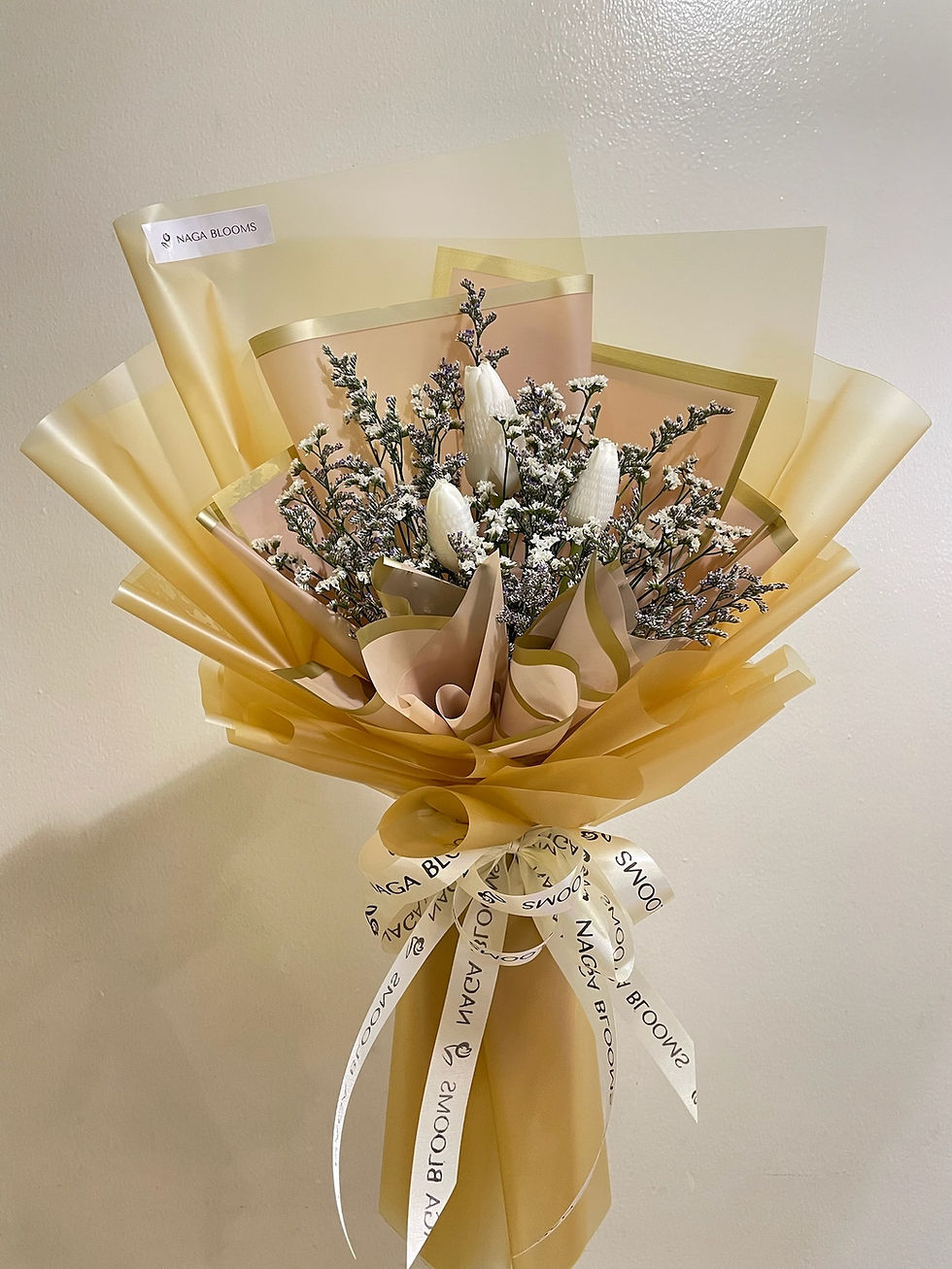 Thumbnail: 3pcs White Tulips Bouquet