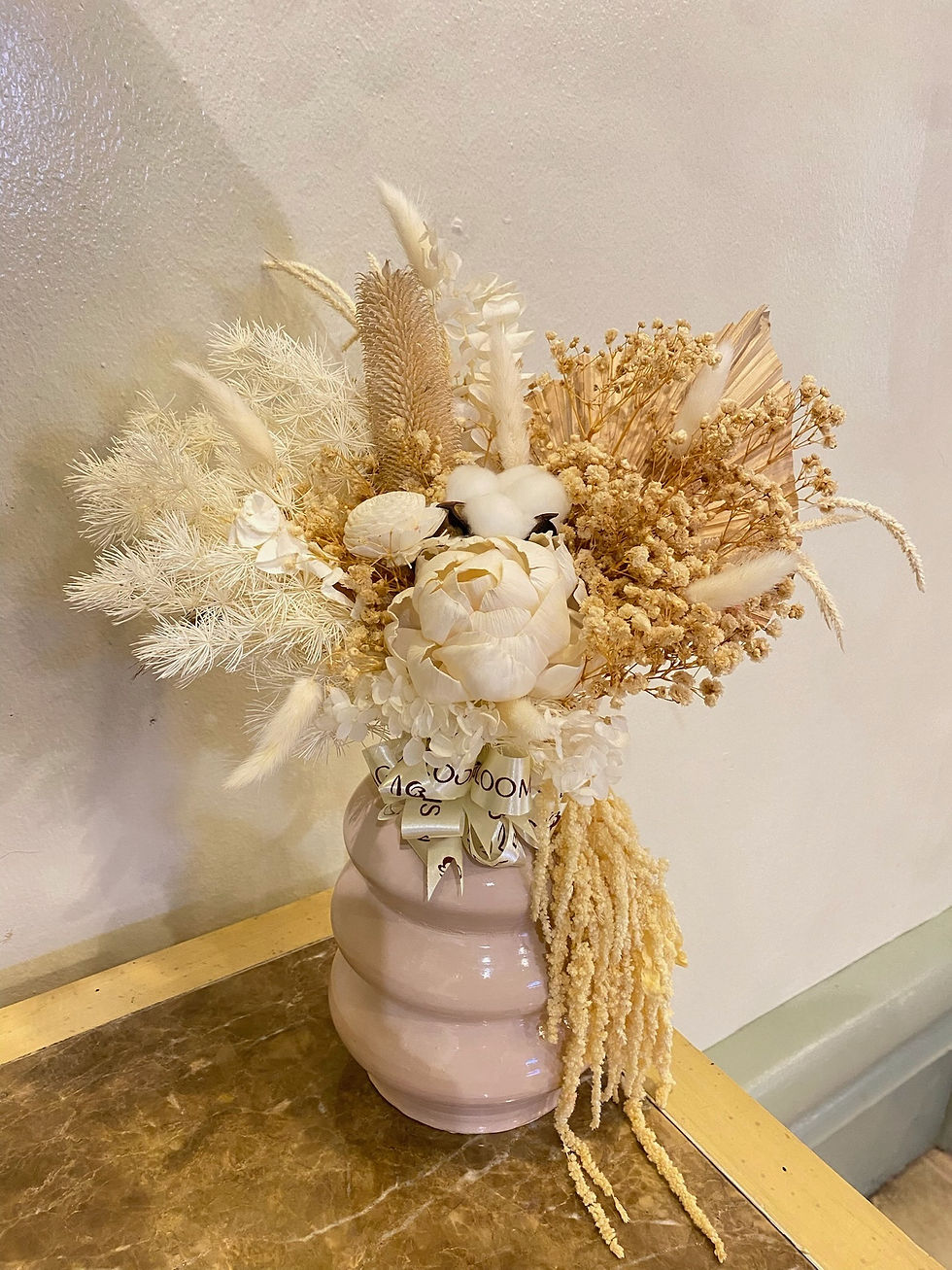 Cream Vase Arrangement