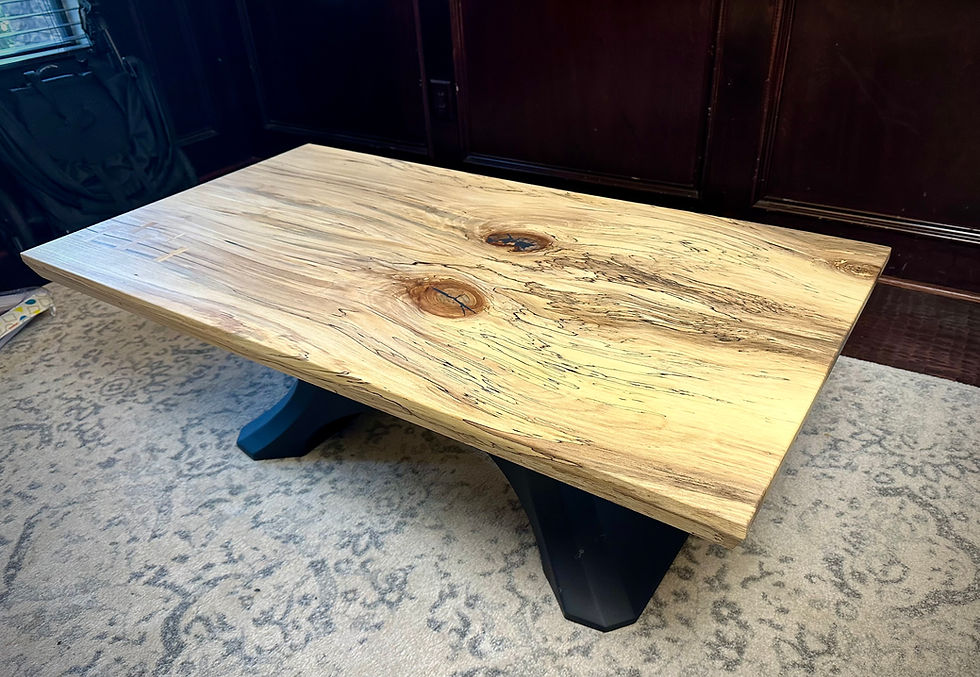 Thumbnail: Spalted Sycamore Coffee Table (Book-Matched Slabs!)
