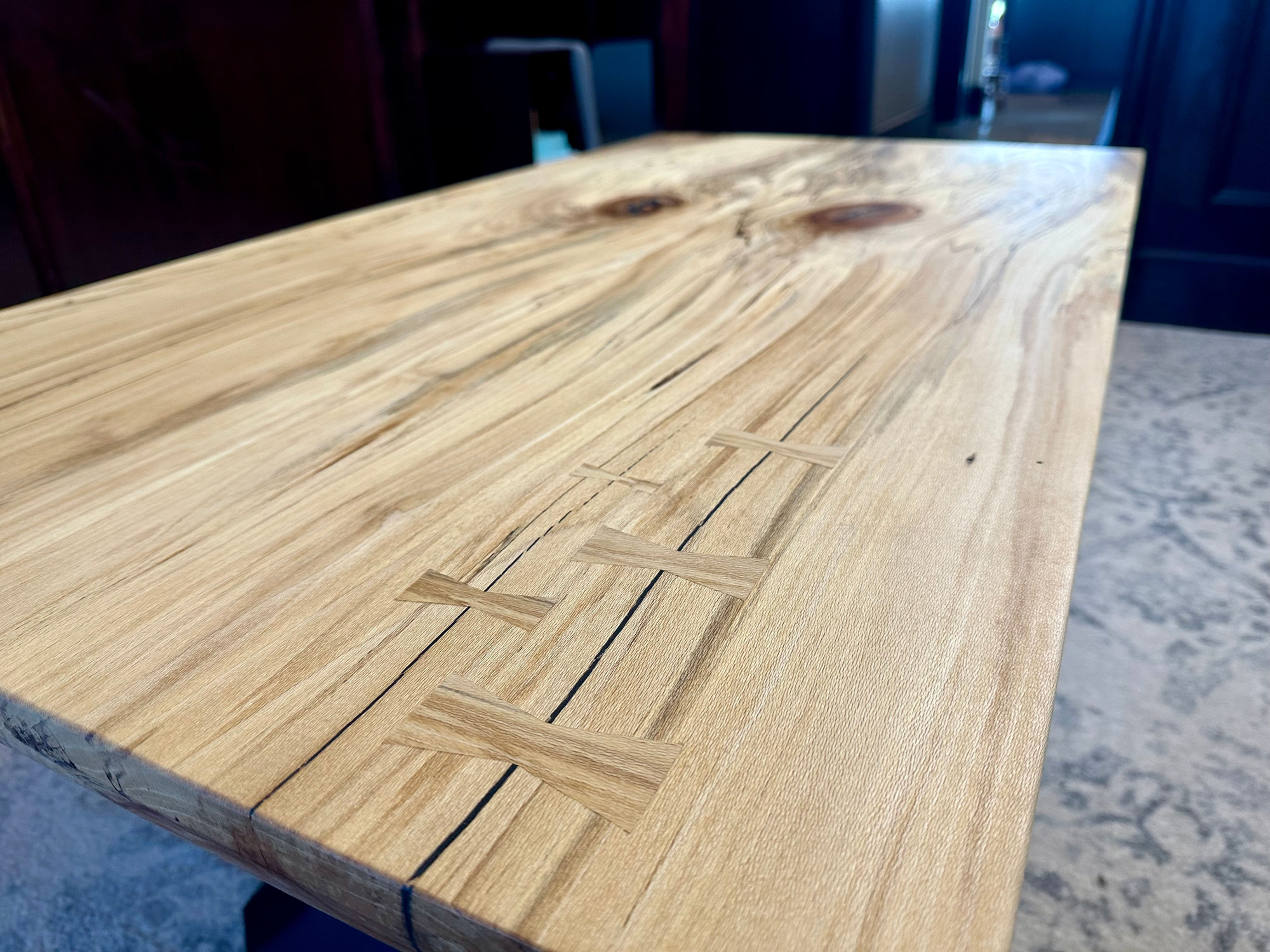 Spalted Sycamore Coffee Table (Book-Matched Slabs!)