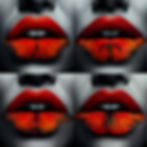 Poster Bocca 70x70 cm