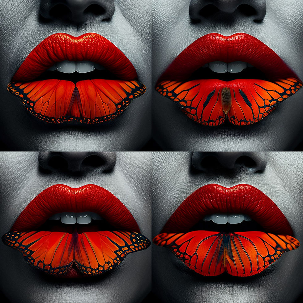 Poster Bocca 70x70 cm