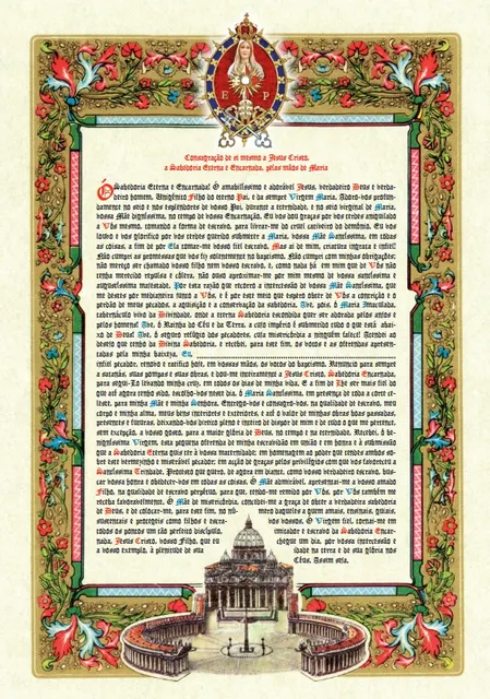 Pergaminho Consagração tamanho A3