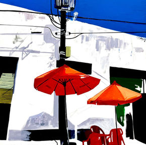 Bel Borba  „URBAN BEATCH“ , 2014  Öl auf Leinwand,  180 x 135 cm
