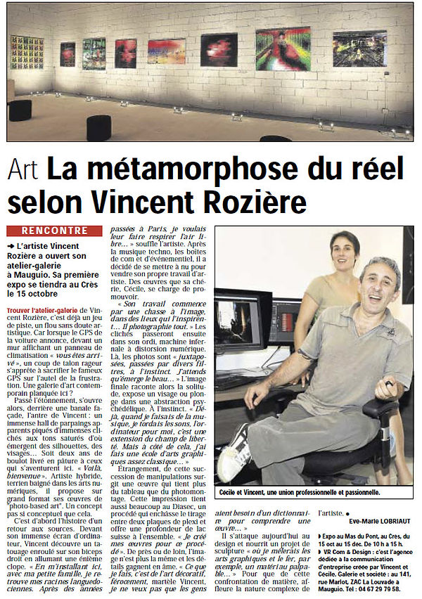 Vincent Roziere Midi Libre 2009