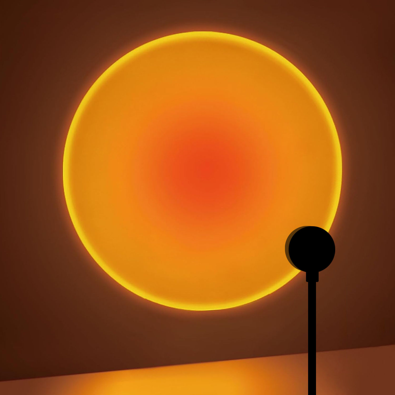 Sunset projection lamp, USB home decoration atmosphere lamp, multi-angle rotatab
