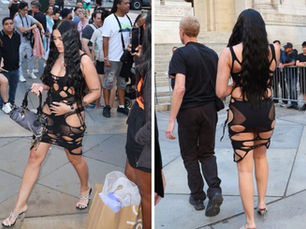 Filha de Madonna, Lourdes Leon, usa vestido revelador no desfile da Marc Jacobs