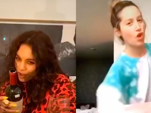 Vanessa Hudgens e Ashley Tisdale gravam vídeo com dança do "High School Musical"