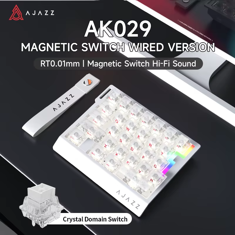 Thumbnail: AJAZZ AK029 - Magnetic Brown Switch Hi-Fi Sound RT0.01mm RGB Gaming Mechanical K