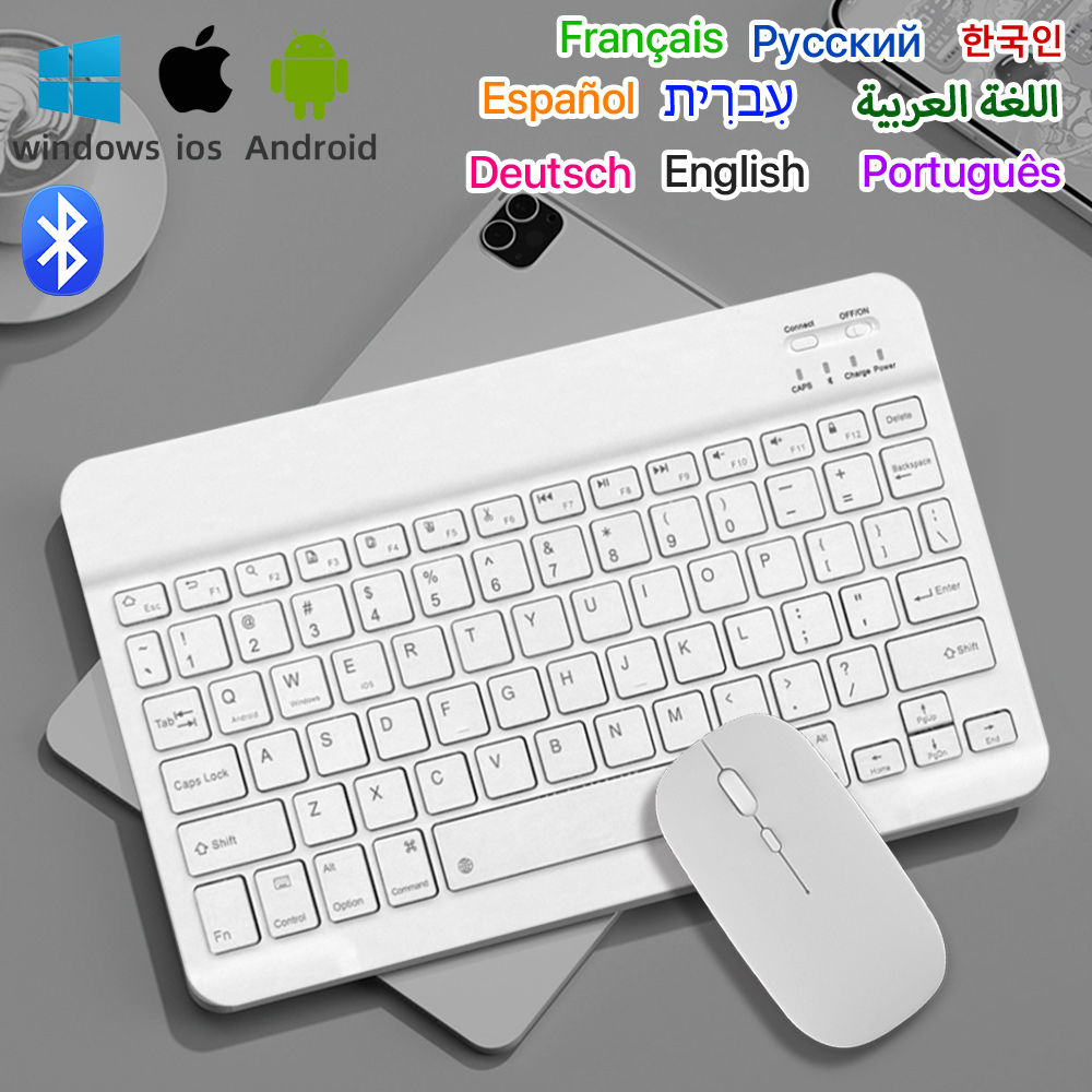 Tablet Keyboard WIth Bluetooth For Android Ios Windows  Wireless Keyboard And Mo