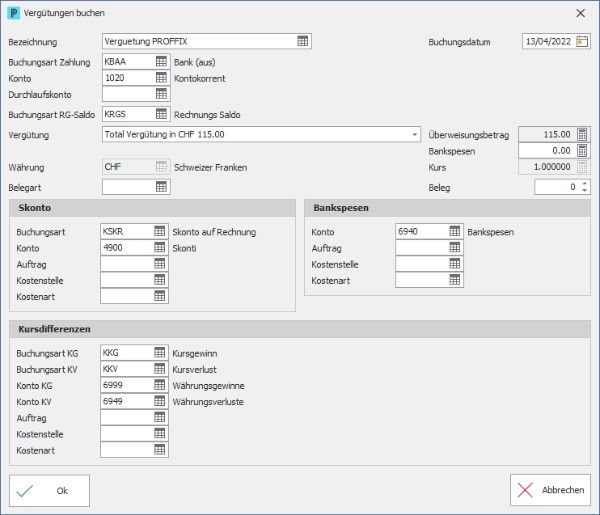 Kreditorenbuchhaltung Software Vergütungen erstellen und verbuchen