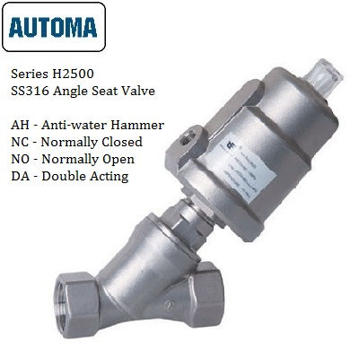 Pneumatic Angle Seat Valve