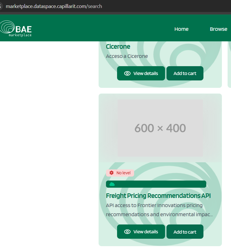 Frontier Marketplace Dataspace