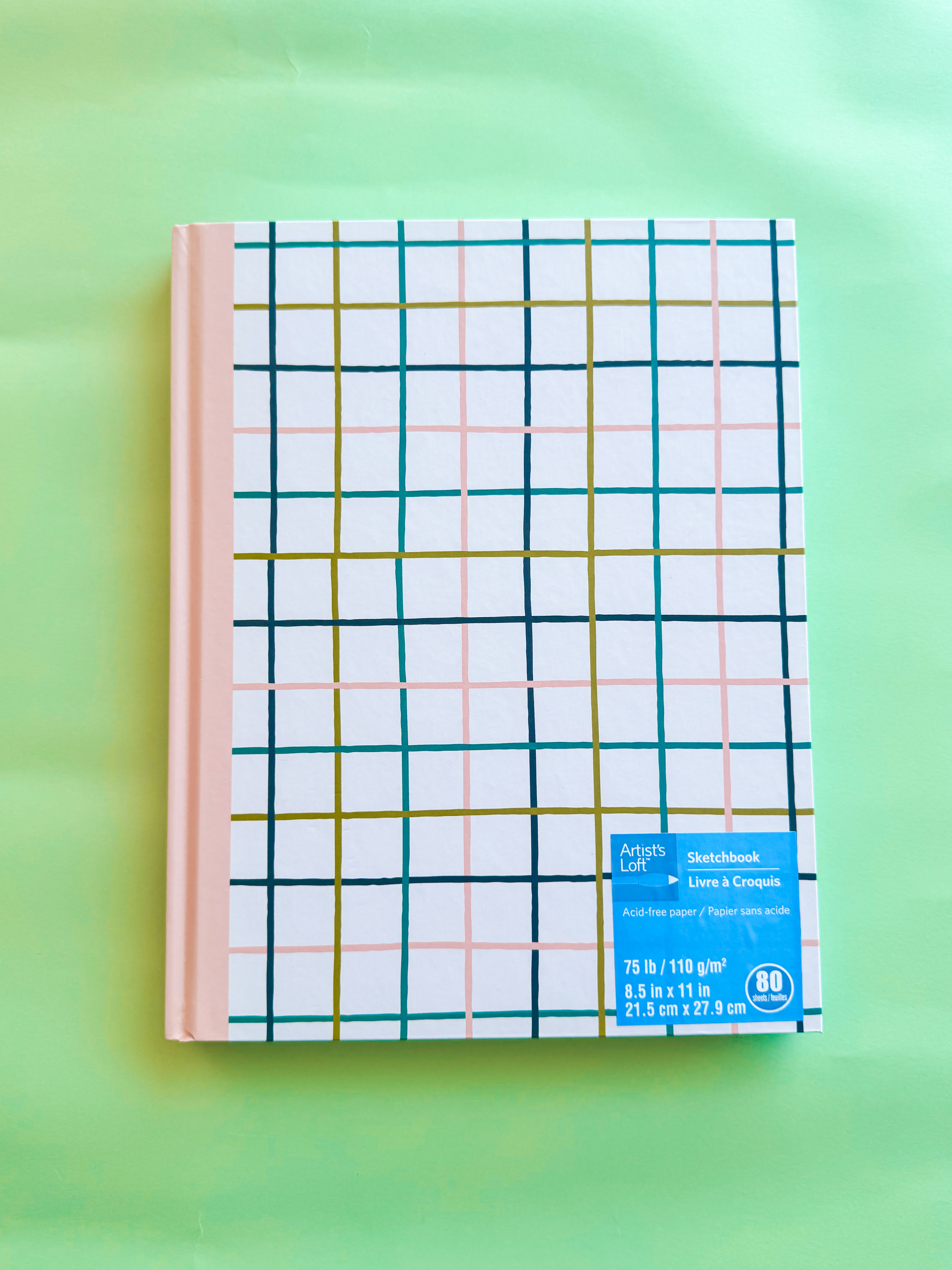 Caderno Grid Pastel s/Pauta