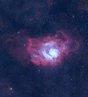 The Lagoon and Trifid nebulas captured w