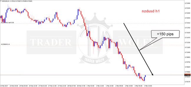 NZDUSD +150 pips