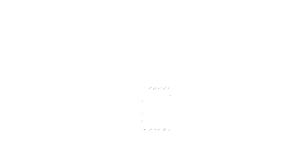 Dubai Skyline Black White