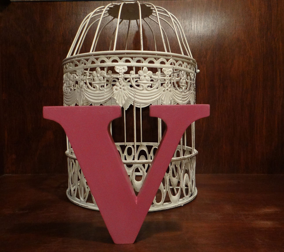 Miniatura: LETRAS ROMANICAS 12 cm PINTADAS LISAS