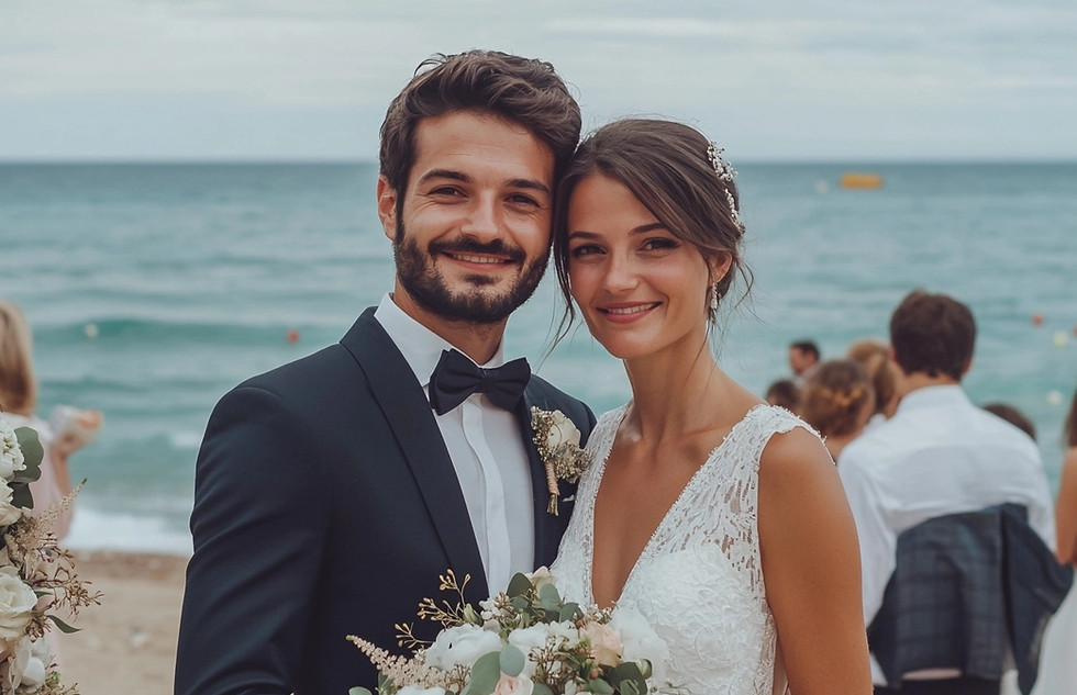 costume mariage bord de mer
