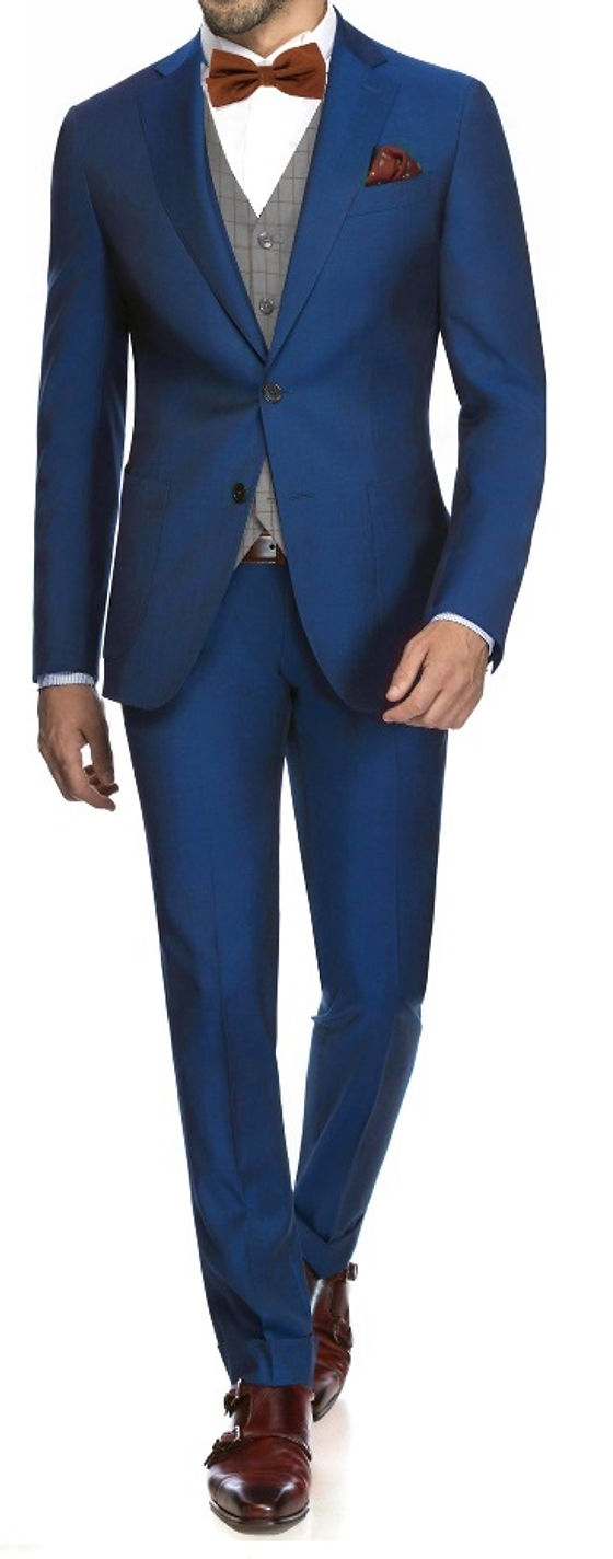 costume mariage bleu