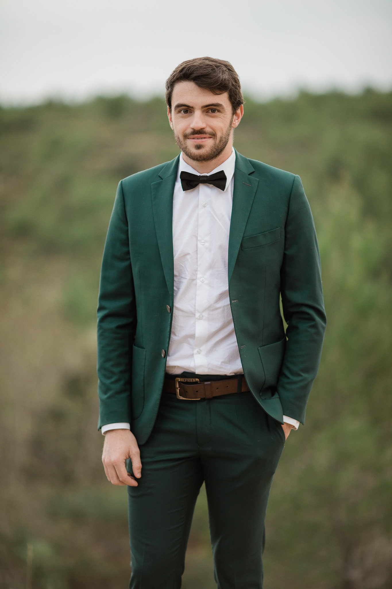 Costume mariage vert clearance