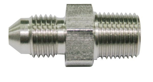 1/8" BSP to -3AN Straight Stainless Steel (Malpassi) AF384-03 | Jam Motorsport Shop view 1