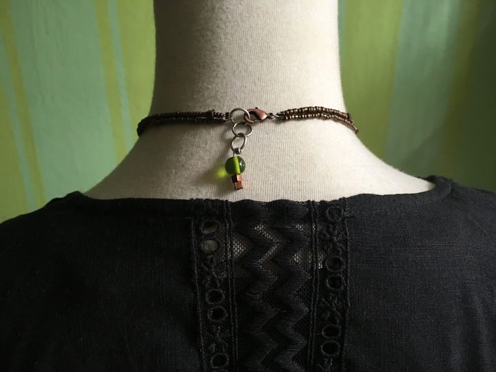 Thumbnail: Pocket Watch Curio Necklace: Earth, Ocean, & Quartz (005)