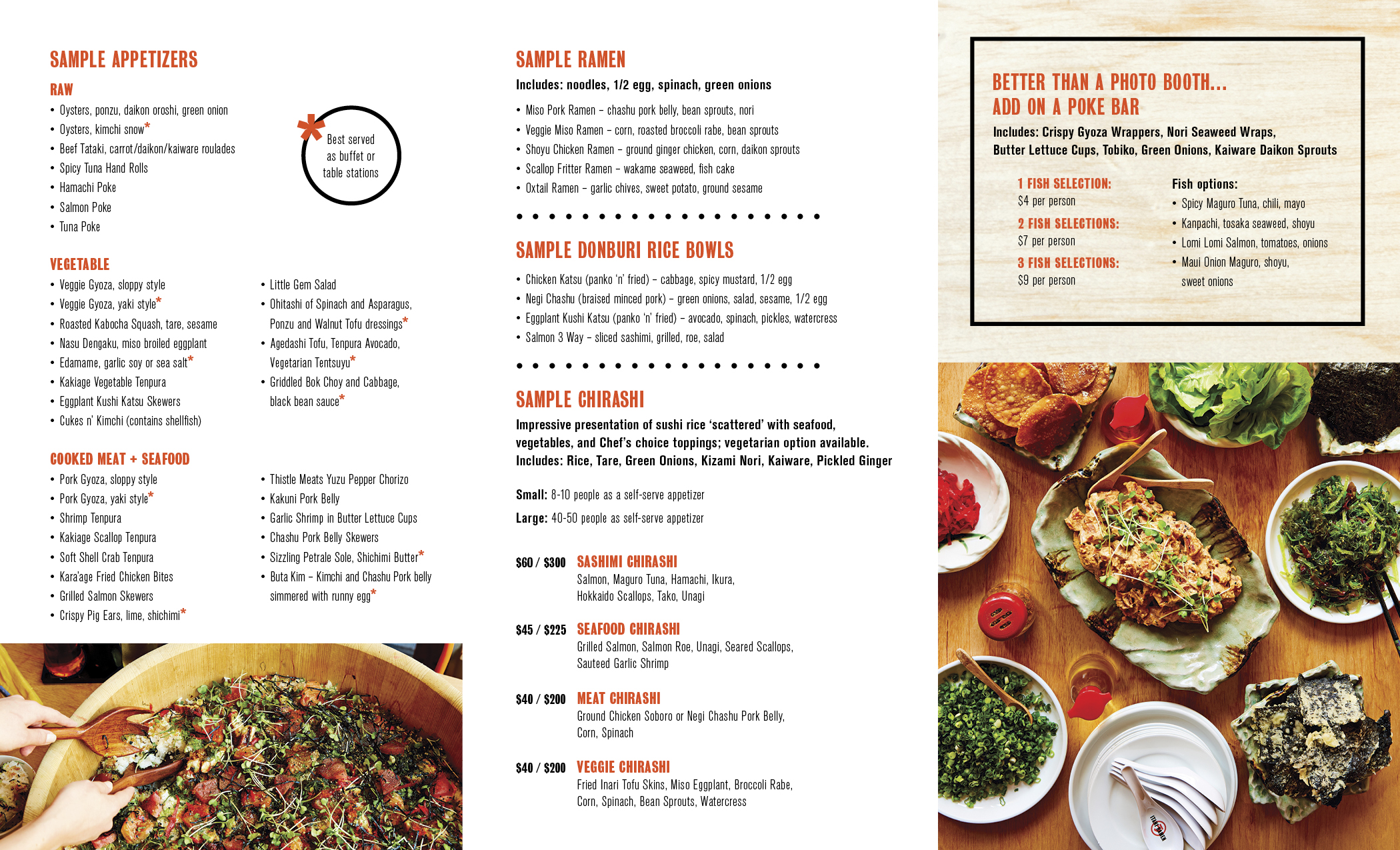 Itani Ramen menu design