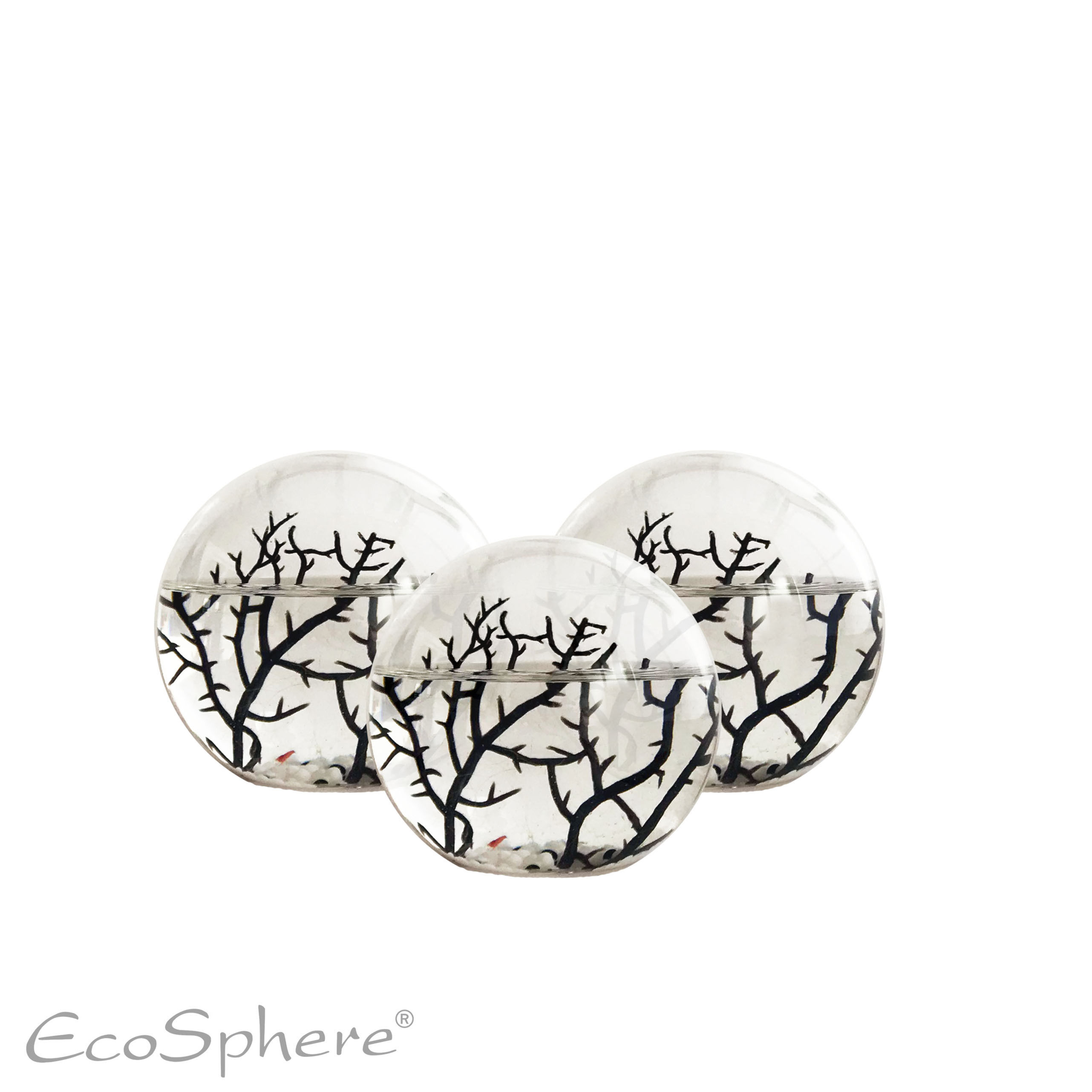 Set 2: 3x 10 cm Kugel weiß