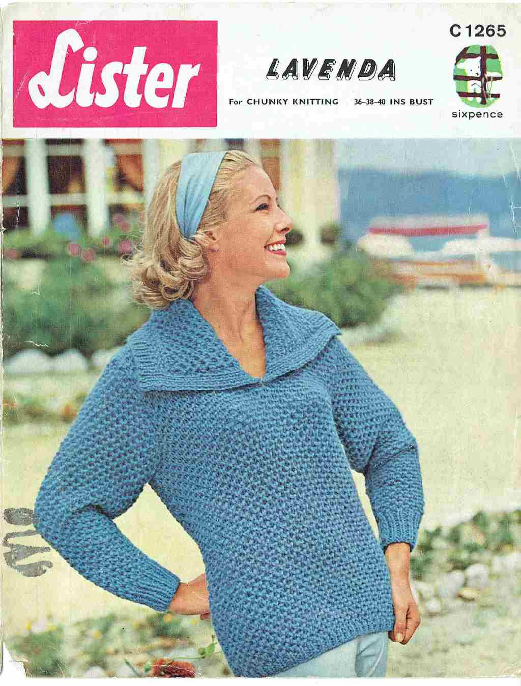 Lister 1265 ladies jumper Vintage knitting pattern  PDF Download