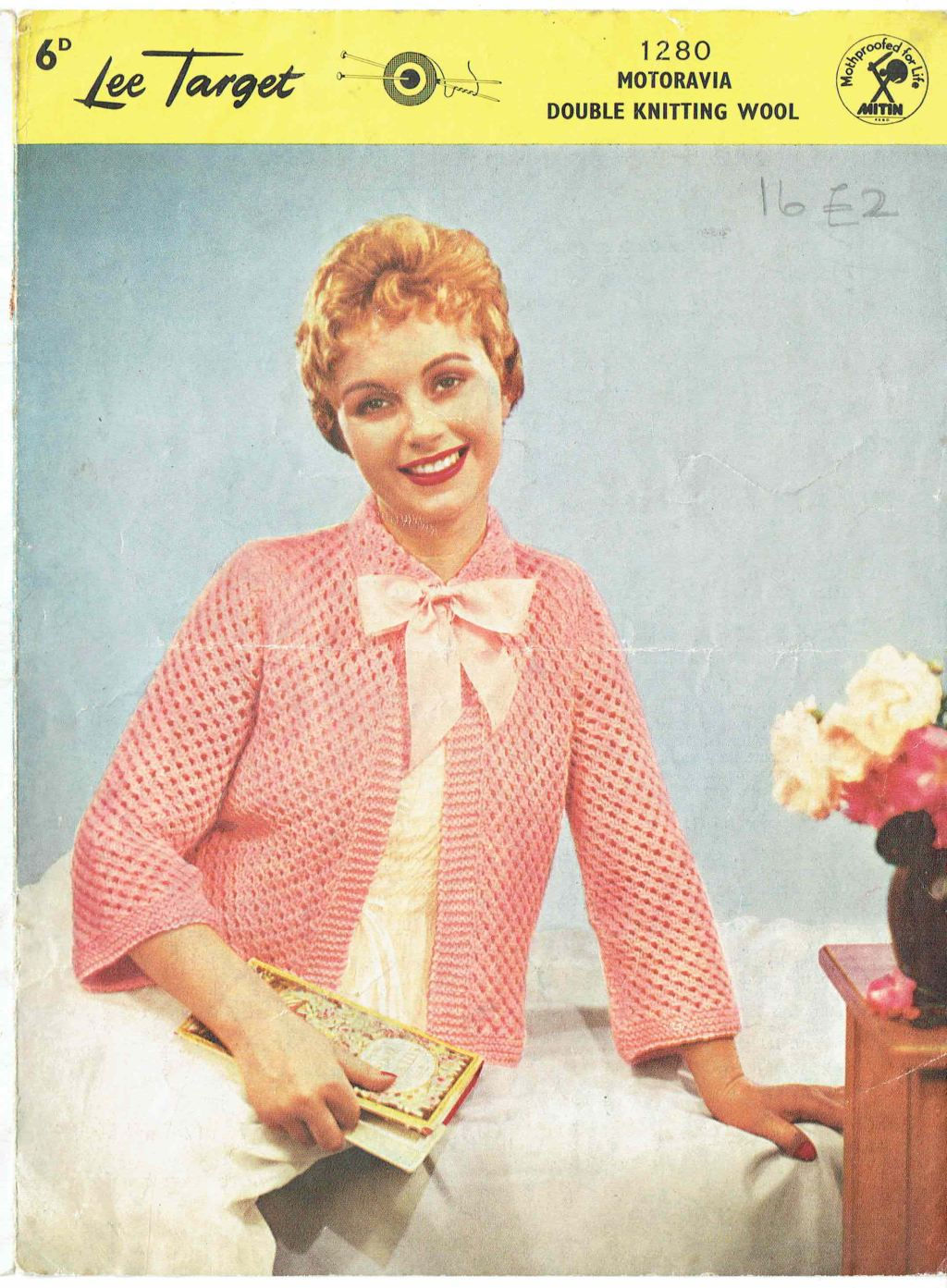1280Lt ladies bedjacket vintage knitting pattern   PDF download