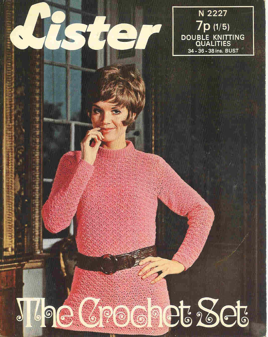 Lister 2227 ladies jumper Vintage crochet pattern  PDF Download
