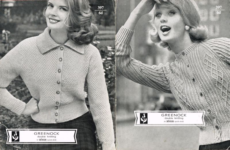 Greenock 397 ladies cardigan vintage knitting pattern  PDF Download