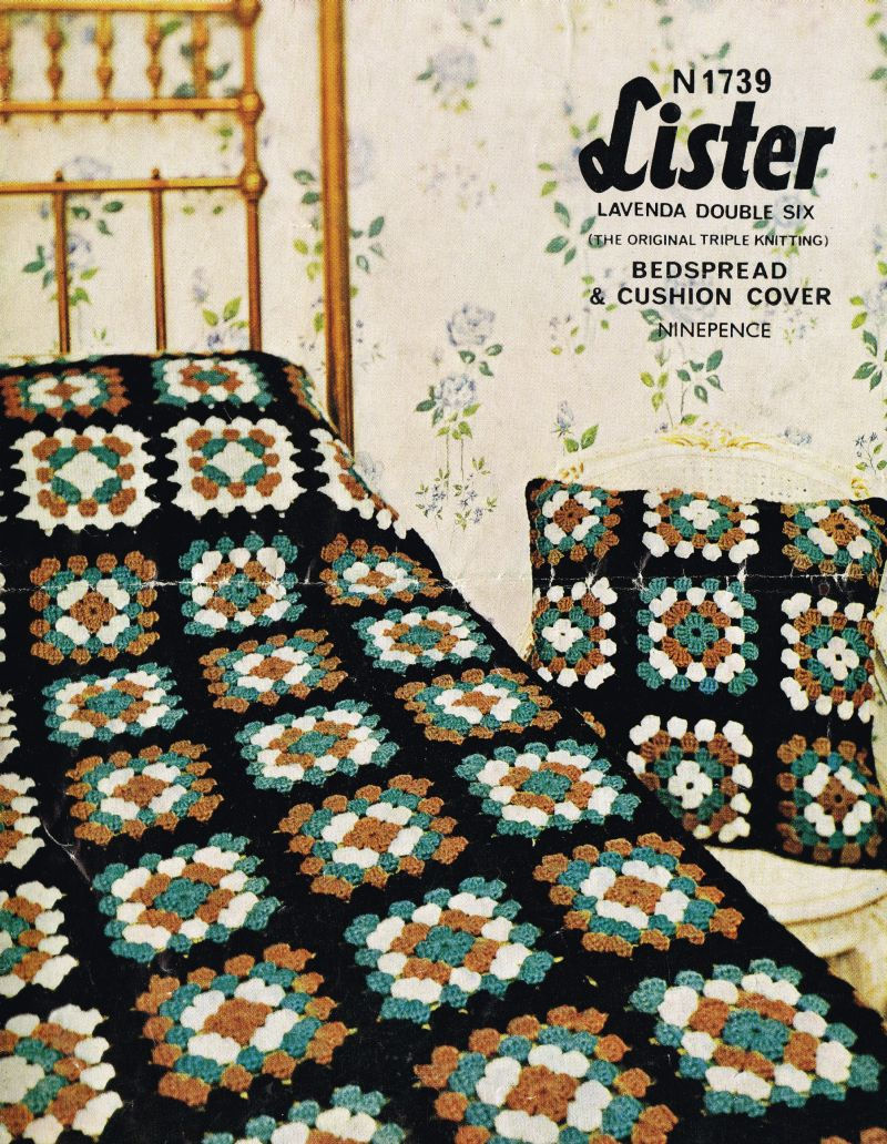 Lister1739 bedspread vintage crochet pattern   PDF Download