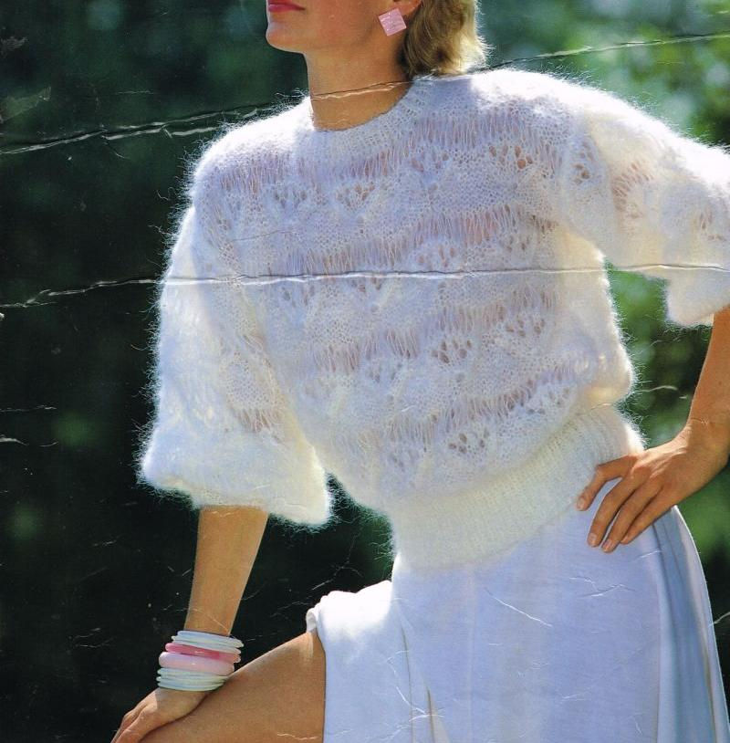 4095 ladies jumper vintage knitting pattern PDF