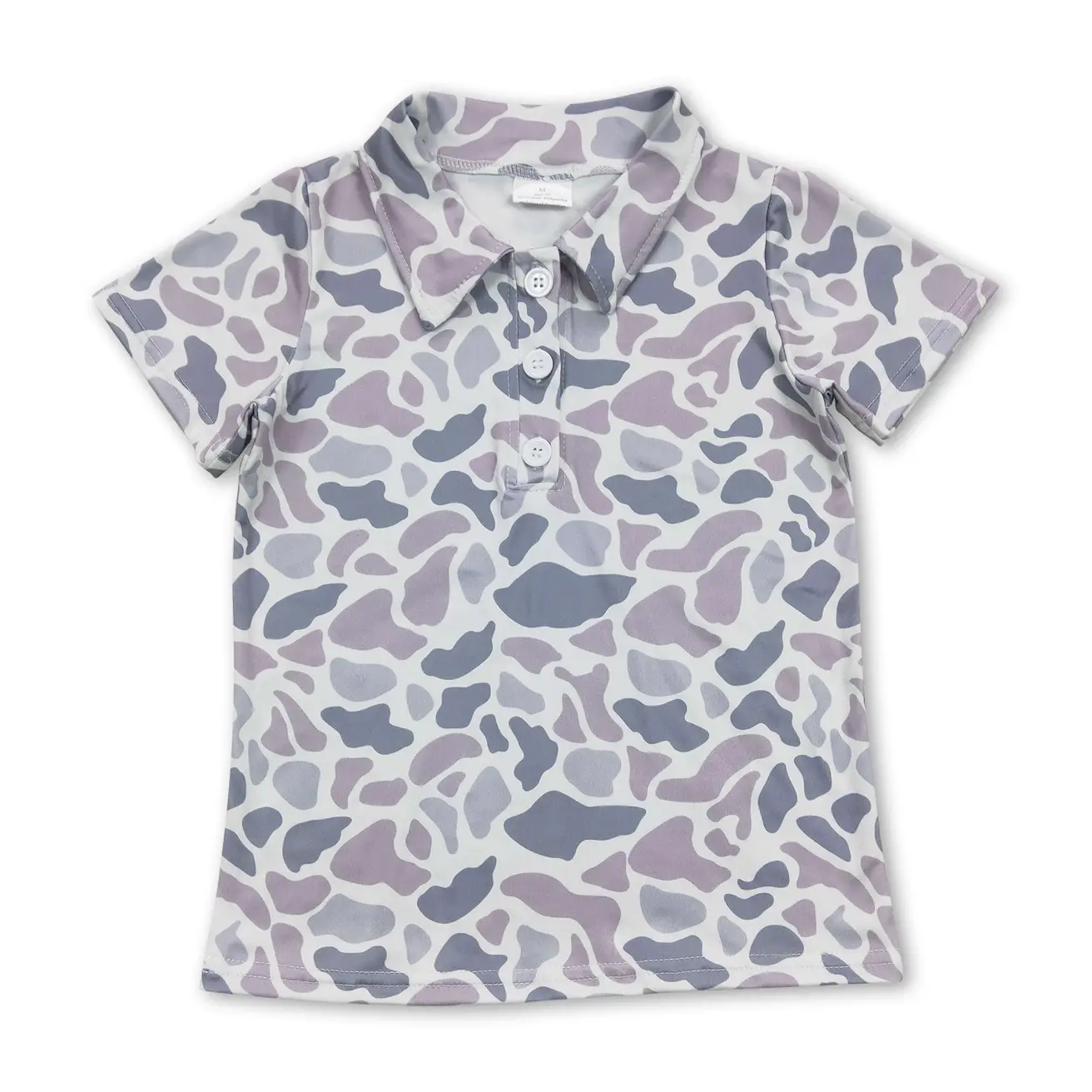 Grey Camo Polo