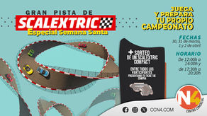 Scalextric gigante en Semana Santa en Centro Comercial N4
